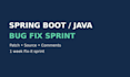 fix spring boot java bugs and ship a 1 week fix it sprint
