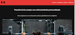 a landing page with HTML and CSS