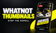 design high converting whatnot thumbnails