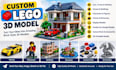 create custom brick and building block 3d models