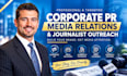 do corporate PR, media relations, journalist outreach, and press coverage