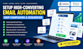 setup high converting email automation, drip campaigns and sequences