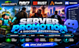 promote minecraft server, dayz, rust, fivem, gaming server, discord ad