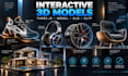 create 3d models for three js, webgl and interactive experiences
