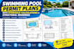 design swimming pool permit plans with hydraulic calculations structural drawing