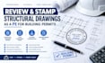 review and stamp structural drawings as a pe for building permits