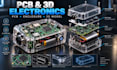 create pcb design and 3d electronic product models