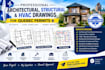 provide architectural plan structural engineer hvac drawing in quebec for permit