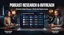 do podcast research and personalized guest outreach