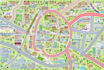 design vector illustration map,town layout, educational poster,eco friendly city