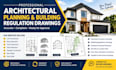 uk building regulation construction drawings and planning permission drawings