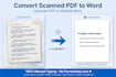 convert scanned PDF to word manually without losing formatting