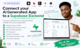connect your ai generated app to a supabase backend