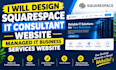 design squarespace IT consultant website managed IT business services website