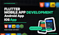 build flutter mobile app for android app ios app as app developer ai chatbot