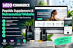 build a woocommerce peptide supplement and nutraceutical website