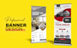 design professional roll up banner pull up banner, x stand banner backdrop