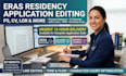 edit eras residency application medical personal statement, cv, lor within 12hrs