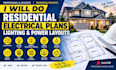 do residential electrical plans lighting and power layouts