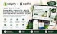 design supliful supplement label upload products build supliful shopify store