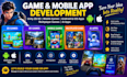 develop unity 2d 3d mobile games, android ios apps, multiplayer games and ai app