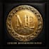design luxury gold logo in black and gold for restaurant