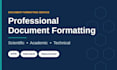 professionally format scientific documents and references