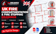 create UK fire compartmentation and fire stopping drawings