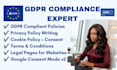 write gdpr privacy policy terms and conditions  cookie policy website content