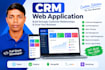 develop a custom CRM web application with admin dashboard