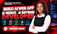build ai web app ai website ai software developer custom ai saas app ai agent