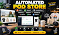 setup automated etsy shopify printful printify squarespace teeinblue pod store