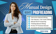 do instruction manual editing and proofreading, user manual guide, manual design