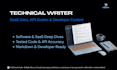 write technical blog posts, software articles, and saas documentation