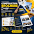 create construction service brochures, credentials and project case studies