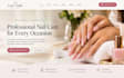 design redesign squarespace nail salon website nail tech website manicure site