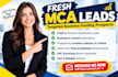 generate fresh mca leads dnc scrubbed lead generation