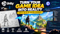 develop a 3d 2d unity game, unreal engine, full game programming