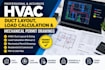 hvac duct layout, load calculation and mechanical permit drawings