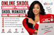 online skool community promotion, skool manager, skool community setup