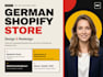 do profitable german shopify website, shopify store design and redesign shopify