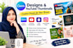 design canva graphics and youtube thumbnails