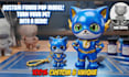 create a custom funko pop 3d action figure model, 3d toy keychain for printing