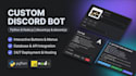 create a custom discord bot using python or javascript
