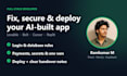 fix, secure and deploy your lovable, bolt, cursor or replit app