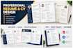 design a professional resume CV and modern CV template