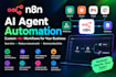 build n8n ai agent automation workflows and custom ai agents