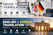 translate english texts into german