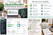 quickbooks bookkeeping, cleanup, reconciliation and data
