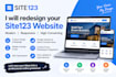 fix and redesign your site123 website for better SEO